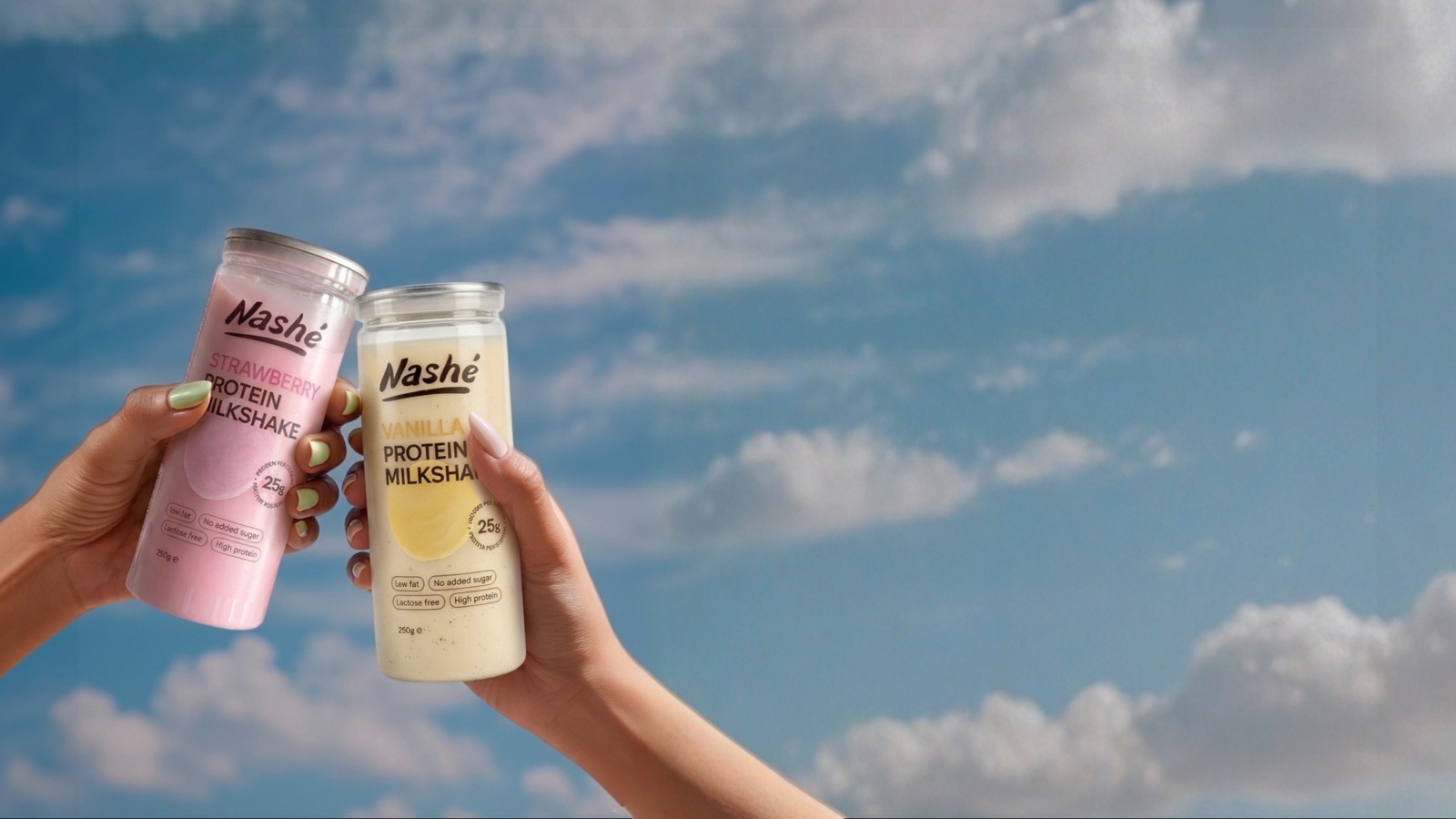 Nashé Protein Milkshakes — brand visual